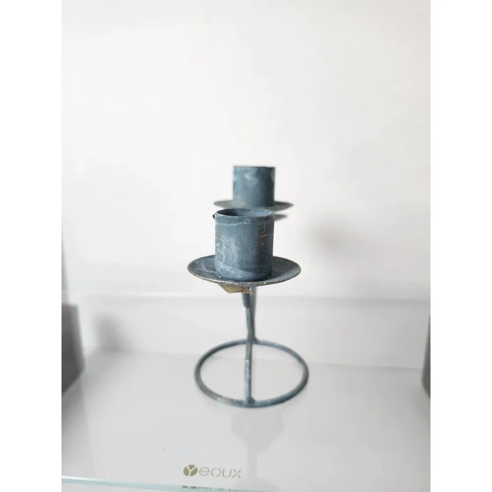 Husna Imports 3 Tier Wrought Iron Candelabra.